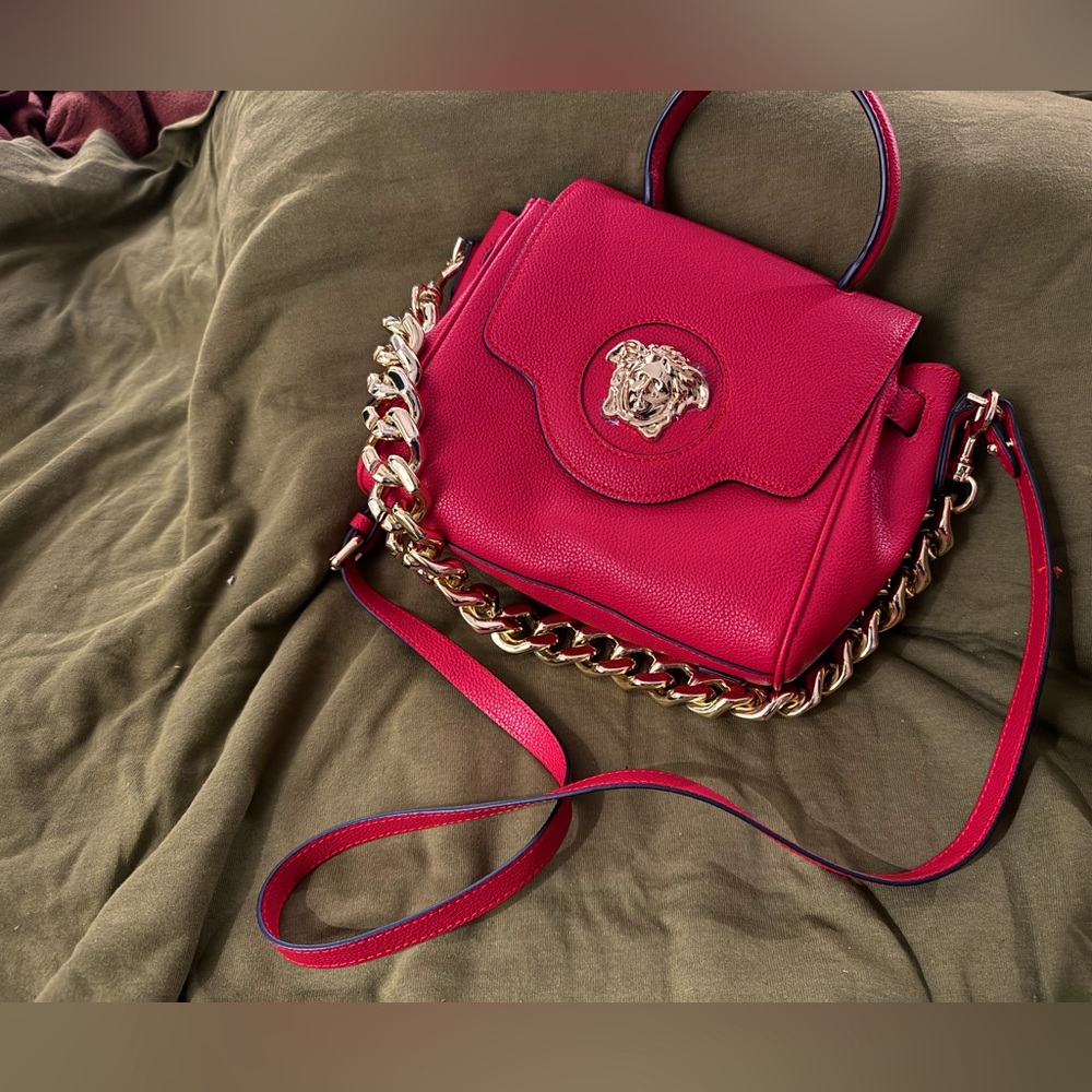 Red medusa style bag